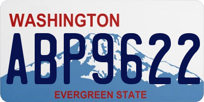WA license plate ABP9622