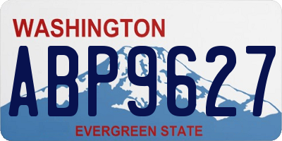 WA license plate ABP9627