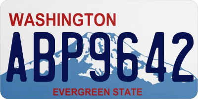 WA license plate ABP9642