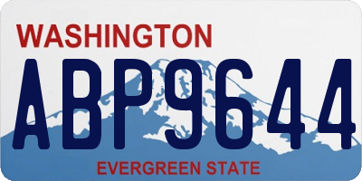 WA license plate ABP9644