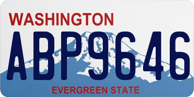 WA license plate ABP9646
