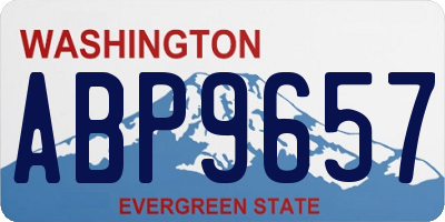 WA license plate ABP9657
