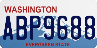 WA license plate ABP9688