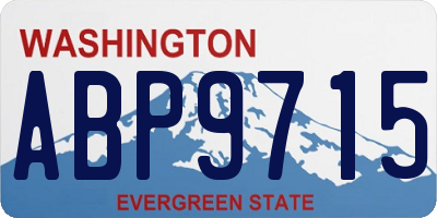 WA license plate ABP9715