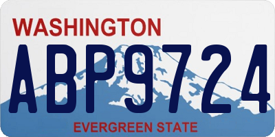 WA license plate ABP9724