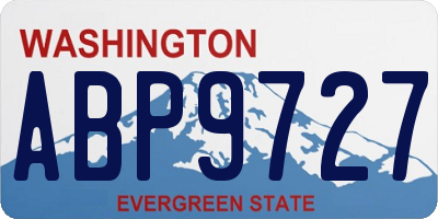 WA license plate ABP9727