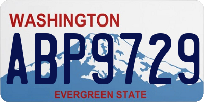 WA license plate ABP9729