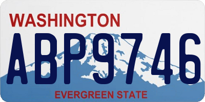 WA license plate ABP9746