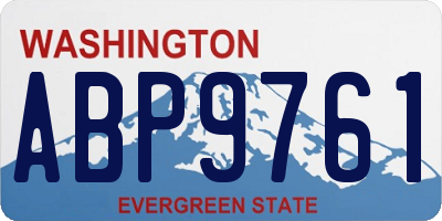 WA license plate ABP9761