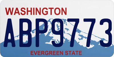 WA license plate ABP9773