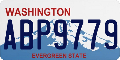 WA license plate ABP9779