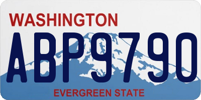 WA license plate ABP9790