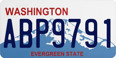 WA license plate ABP9791