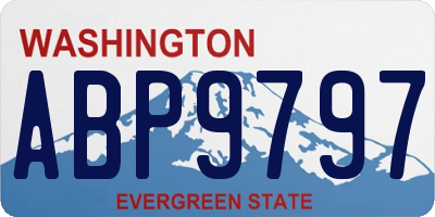 WA license plate ABP9797