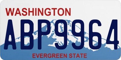 WA license plate ABP9964