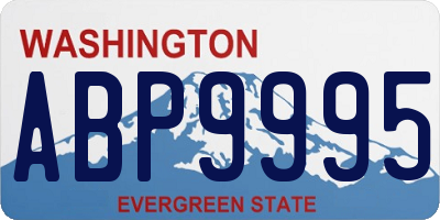 WA license plate ABP9995