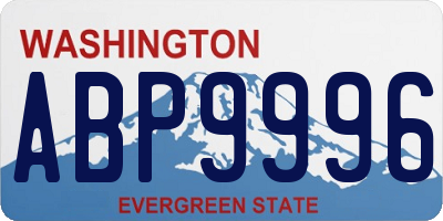 WA license plate ABP9996