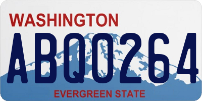 WA license plate ABQ0264
