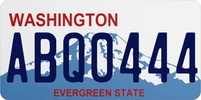 WA license plate ABQ0444
