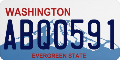WA license plate ABQ0591