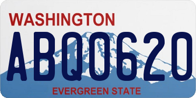 WA license plate ABQ0620