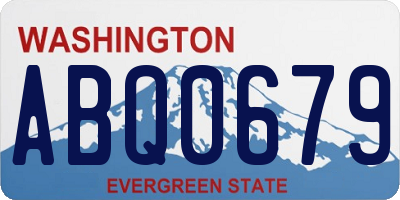 WA license plate ABQ0679