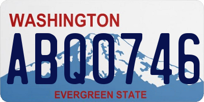 WA license plate ABQ0746