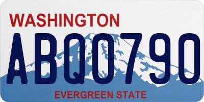 WA license plate ABQ0790