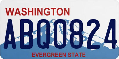 WA license plate ABQ0824