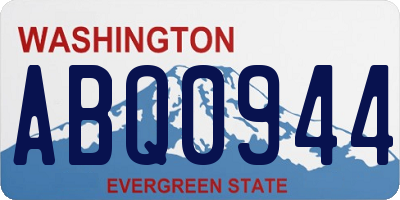 WA license plate ABQ0944