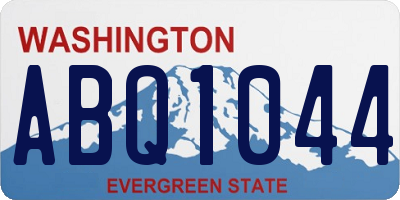 WA license plate ABQ1044