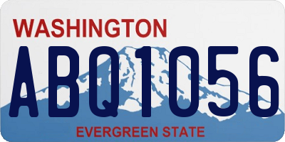 WA license plate ABQ1056