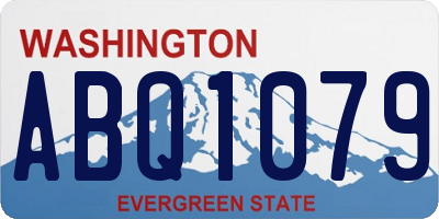 WA license plate ABQ1079