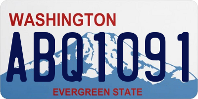WA license plate ABQ1091