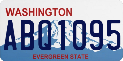WA license plate ABQ1095