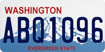 WA license plate ABQ1096