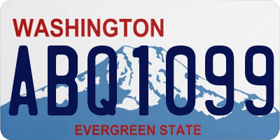 WA license plate ABQ1099
