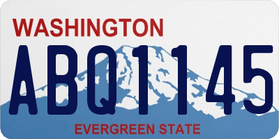 WA license plate ABQ1145