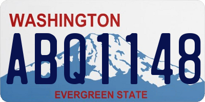 WA license plate ABQ1148