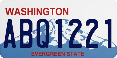 WA license plate ABQ1221