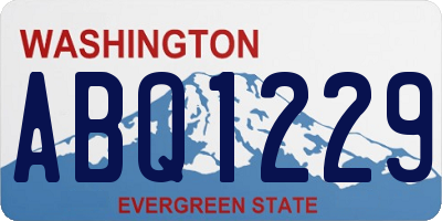 WA license plate ABQ1229