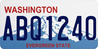 WA license plate ABQ1240