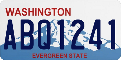 WA license plate ABQ1241