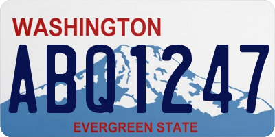 WA license plate ABQ1247