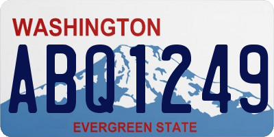 WA license plate ABQ1249