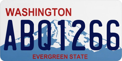 WA license plate ABQ1266
