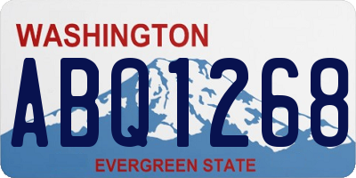 WA license plate ABQ1268