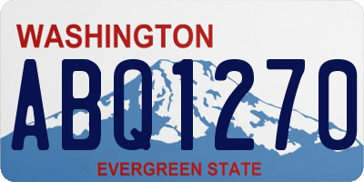 WA license plate ABQ1270