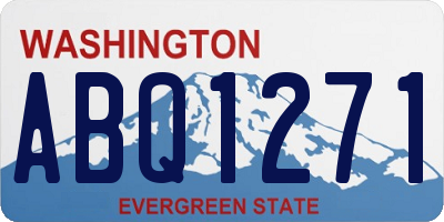 WA license plate ABQ1271