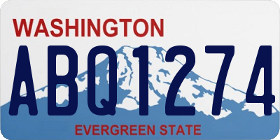 WA license plate ABQ1274